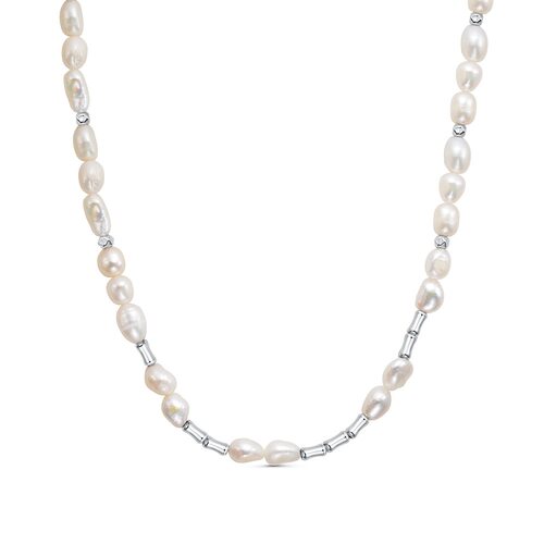 Колье с жемчугом из серебра 925 пробы