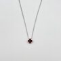 Колье с сердоликом из серебра 925 пробы