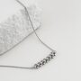 Колье с фианитами из серебра 925 пробы