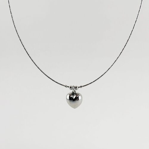 Колье "Сердце" из серебра 925 пробы