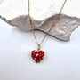 Колье с агатом из серебра 925 пробы арт. NK444
