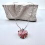 Колье с агатом из серебра 925 пробы арт. NK445
