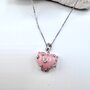 Колье с агатом из серебра 925 пробы арт. NK445