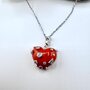 Колье с агатом из серебра 925 пробы арт. NK447