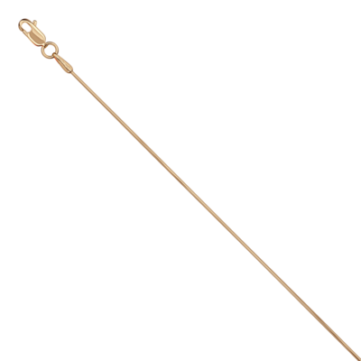 Цепь плетения "Снейк" из золота 585 пробы