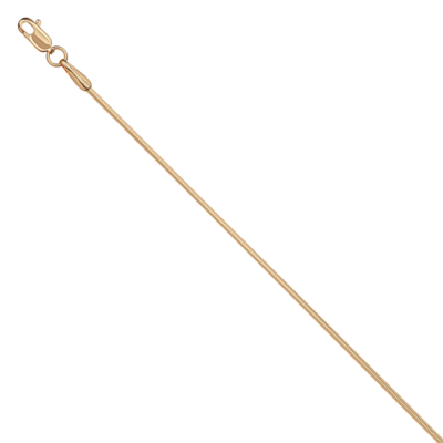 Цепь плетения "Снейк" из золота 585 пробы