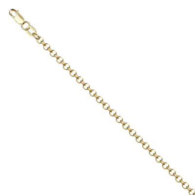 Цепь плетения "Тонда" из желтого золота 585 пробы