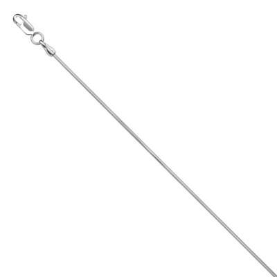 Цепь плетения "Снейк" из белого золота 585 пробы