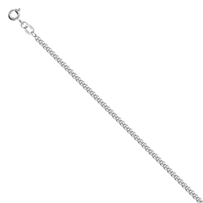 Цепь плетения "Лав" из белого золота 585 пробы