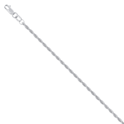 Цепь плетения "Корда" из серебра 925 пробы