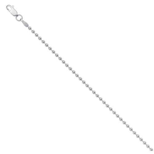 Цепь плетения "Перлина" из серебра 925 пробы