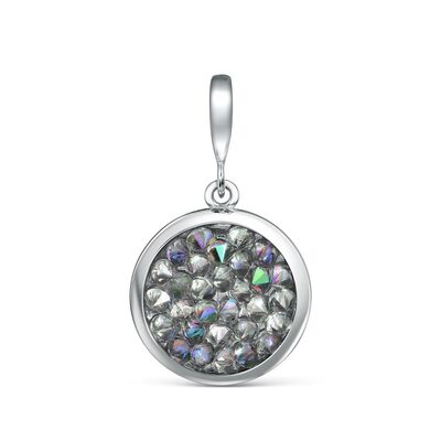 Подвеска с кристаллами Swarovski из серебра 925 пробы