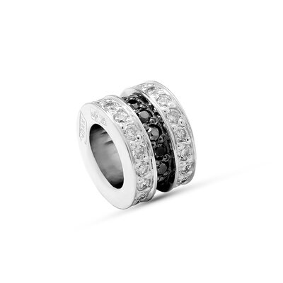 Подвеска с бриллиантами из белого золота 585 пробы