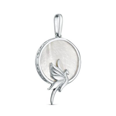 Подвеска с перламутром из серебра 925 пробы