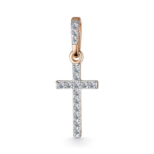 Подвеска с бриллиантами из золота 585 пробы