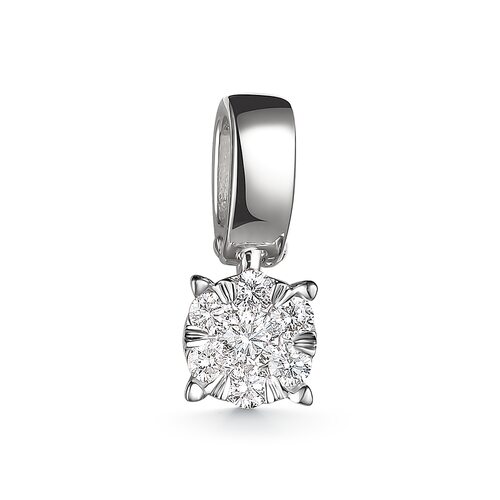 Подвеска с бриллиантами из белого золота 585 пробы