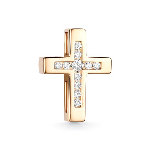 Подвеска с бриллиантами из золота 585 пробы