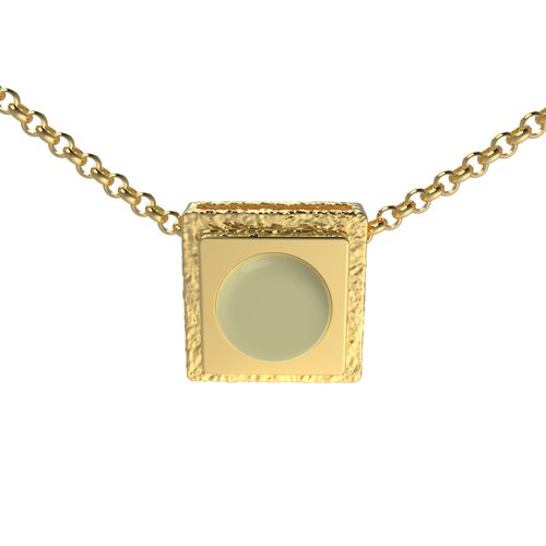 Подвеска с янтарем из серебра 925 пробы