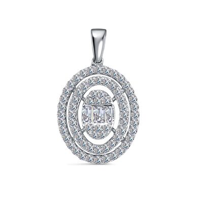 Подвеска с бриллиантами из золота 585 пробы