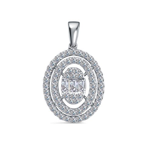 Подвеска с бриллиантами из золота 585 пробы