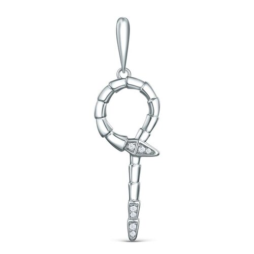 Подвеска с фианитами из серебра 925 пробы