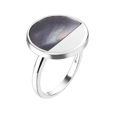 Кольцо с перламутром из серебра 925 пробы