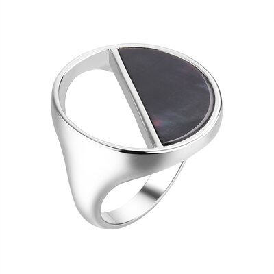 Кольцо с перламутром из серебра 925 пробы