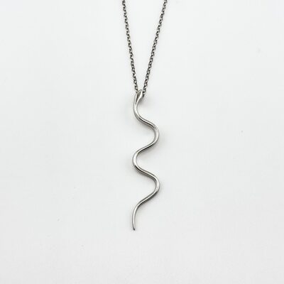 Подвеска "Змея" из серебра 925 пробы