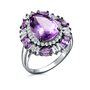 Кольцо с аметистами и топазами из серебра 925 пробы арт. R-03178-88-S12_KO_AM_WG