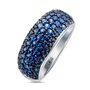 Кольцо с сапфирами из белого золота 585 пробы арт. R1041-1006