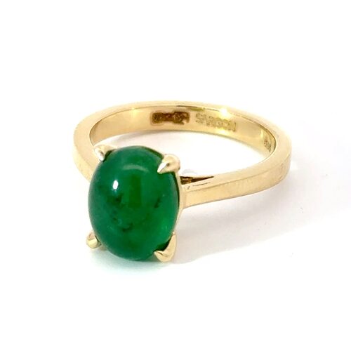 Кольцо с изумрудом из золота 585 пробы