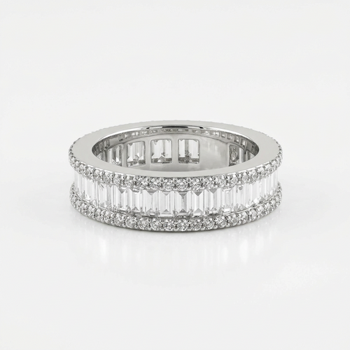 Кольцо с бриллиантами из белого золота 585 пробы