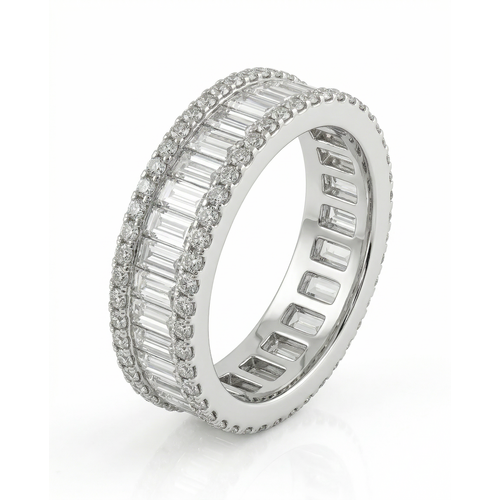 Кольцо с бриллиантами из белого золота 585 пробы