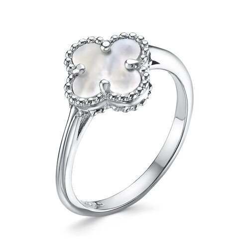 Кольцо с перламутром из серебра 925 пробы