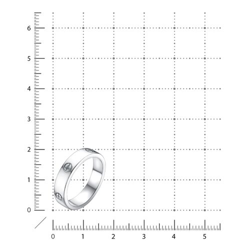 Кольцо с фианитом из серебра 925 пробы