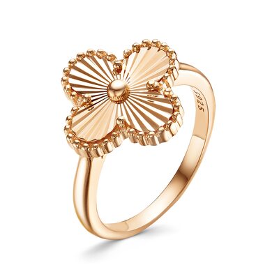 Кольцо из серебра 925 пробы с позолотой