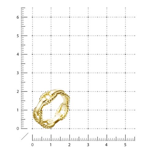 Кольцо из серебра 925 пробы с позолотой