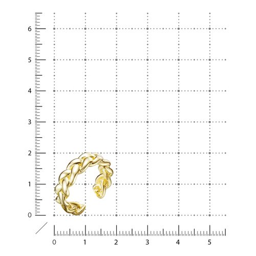 Кольцо из серебра 925 пробы с позолотой