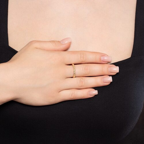 Кольцо из серебра 925 пробы с позолотой