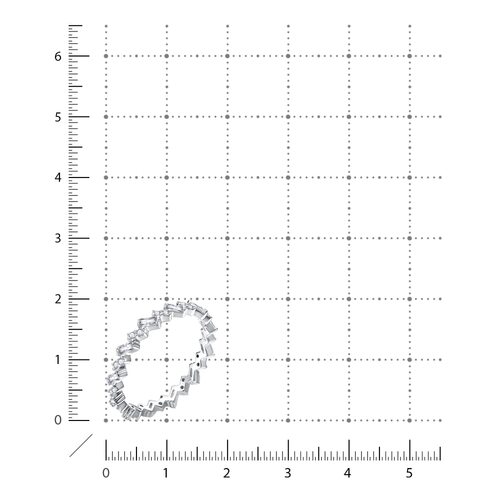 Кольцо с фианитами из серебра 925 пробы
