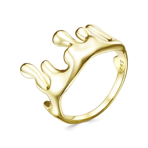 Кольцо из серебра 925 пробы с позолотой