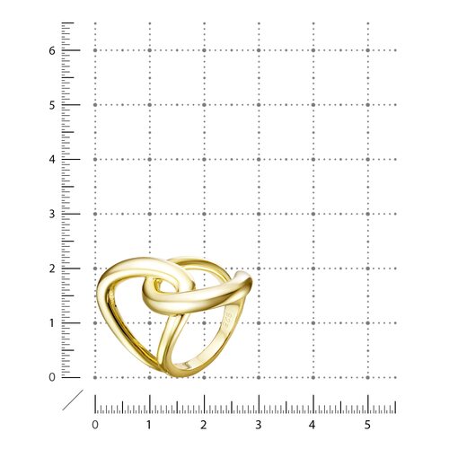 Кольцо из серебра 925 пробы с позолотой
