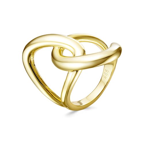 Кольцо из серебра 925 пробы с позолотой