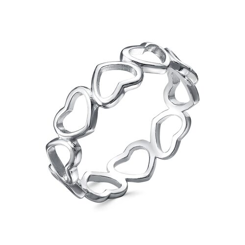 Кольцо "Сердца" из серебра 925 пробы