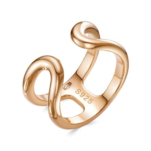 Кольцо из серебра 925 пробы с позолотой