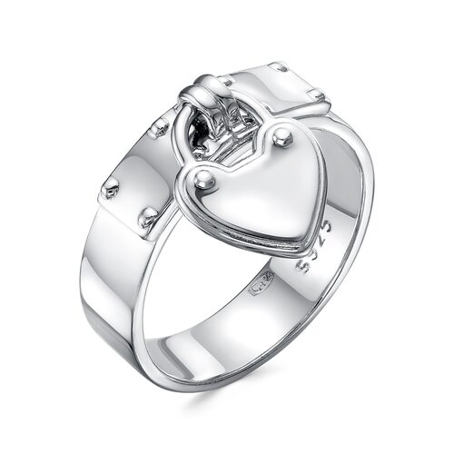 Кольцо "Сердце" из серебра 925 пробы