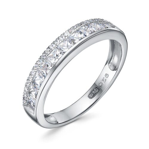 Кольцо с фианитами из серебра 925 пробы