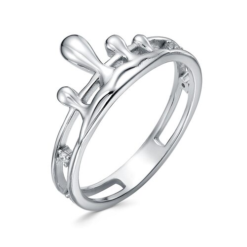 Кольцо с фианитами из серебра 925 пробы