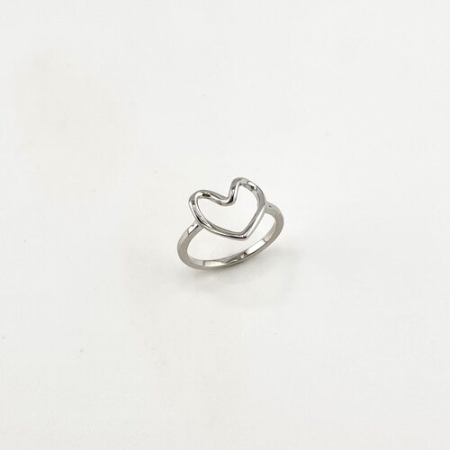 Кольцо "Сердце" из серебра 925 пробы
