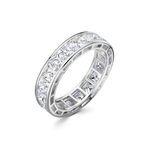 Кольцо с фианитами из серебра 925 пробы